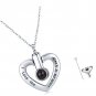 Heart Urn Necklace for Ashes 925 Sterling Silver, Cremation Keepsake for