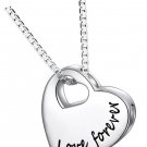 925 Sterling Silver Butterfly Heart Urn Necklace for Ashes Cremation Memorial 925 Sterling Silver Butterfly Heart Urn Necklace for Ashes Cremation Memorial