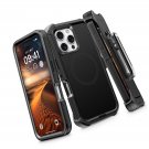 for iPhone 16 Pro Case with Belt Clip Holster [Compatible with MagSafe] Triple ,