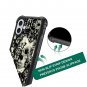 Case Compatible with iPhone 16, Victorian Gothic Lace Skull Cases, Tempered TPU