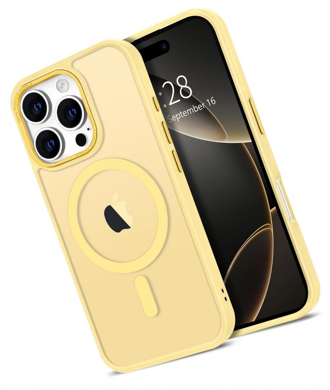 Case for iPhone 16 Pro Case Magnetic Translucent Matte Phone Cases 6.3