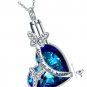 Cremation Jewelry Crystal Butterfly Urn Necklace for Ashes Sterling You
