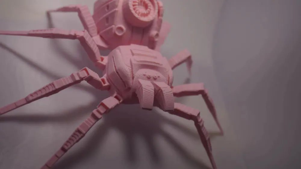 All-in-one+printing+of+movable+mechanical+spiders 3dstl printer