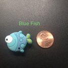 Blue Fish Croc Charm