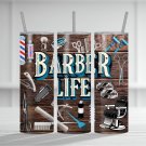 20oz Barber Tumbler Wrap, Barber Design Tumbler Wrap, Sublimation, PNG, Digital Download