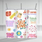 20oz Self Love Tumbler Wrap, Affirmation Tumbler Wrap, Sublimation, PNG, Digital Download