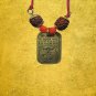 Gold Brass Panchmukhi Hanuman Kavach Pendant with Real 5 Faced Rudraksha