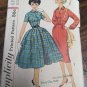 12/b32 COMPLETE VINTAGE SEWING PATTERN 1950S SIMPLICITY 2622 FULL/SHEATH DRESS