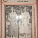 Uncut Eagle View Uncut Sewing Pattern 8-20 Plains Indian Cloth Dress (Caftan)