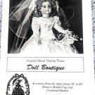 Living Doll Fashions Booklet Crochet 23 Patterns 16-20 in Doll Boutique
