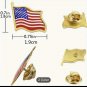 AMERICAN FLAG ENAMEL LAPEL HAT PIN USA US United States TIE TACK BADGE