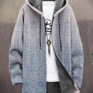 Men's Ethnic Paisley Pattern Art Print Hooded Trench Coat