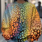 Women's Abstract Geometric Art Print Casual Sweatshirt