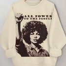 Women's All Power To The People Angela Davis Print Cozy Sweatshirt