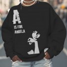 Women's Black History Month A Is For Angela Print Cozy Sweatshirt