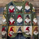 Women's Christmas Gnomes Print Casual Sweatshirt