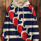 Women's Funny Dachshund Print Hooded Sweatshirt