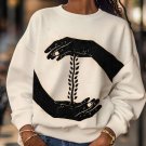 Women's Hand Of The Mysteries Print Cozy Sweatshirt