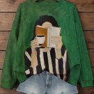 Women's Love Coffee And Reading Print Cozy Sweatshirt