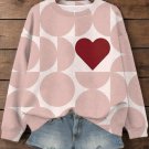 Women's Love Is All We Need Print Cozy Sweatshirt