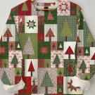 Women's Patchwork Christmas Tree Print Casual Sweatshirt