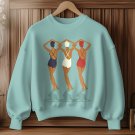 Women's The Brave Art Of Swimmer's Heart Print Casual Sweatshirt