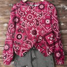 Women's Vintage Tribe Paisley Pattern Print Casual Sweatshirt
