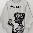 Women's You Are Amazing Art Print Casual Sweatshirt