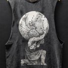 Men's Atlas Greek Mythology Art Print Tank Top