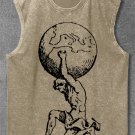 Men's Atlas Myth Greek Mythology Art Print Tank Top
