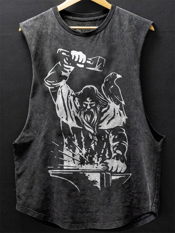 Men's Blacksmith Forging Art Print Tank Top