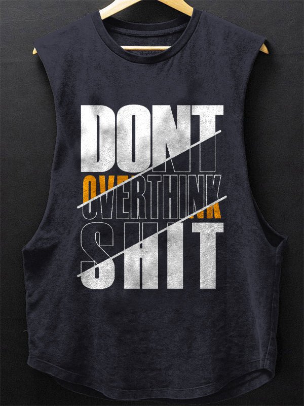 Men's Don't Overthink Shit Art Print Tank Top