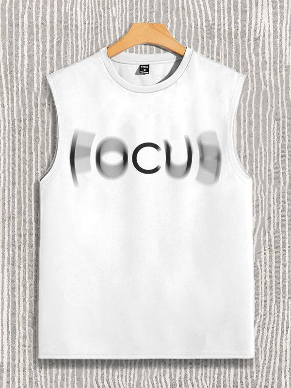 Men's Focus Graphic Print Workout Tank Top