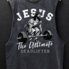 Men's Jesus The Ultimate Deadlifter Print Tank Top