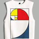 Men's Mondrian Art Golden Ratio Print Tank Top