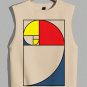 Men's Mondrian Art Golden Ratio Print Tank Top