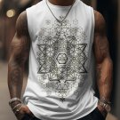Men's Mysterious Geometric Print Tank Top