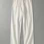 Men's Drawstring Elastic Waist Pocket Cotton Linen Casual Wide Leg Pants