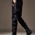 Men's Slant Pocket Stitching Casual Tapered Pants