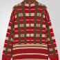 Men's Plaid Print Open Front Mid-Length Knit Cardigan