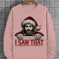 Men's Christmas Jesus I Saw That Art Print Casual Sweatshirt