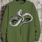 Men's Cobra Snake And Eye Print Cotton Casual Sweatshirt