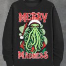Men's Merry Madness Cthulhu Santa Art Print Casual Sweatshirt