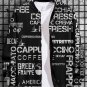 Men's Various Coffee Art Print Casual Zip Up Jacket