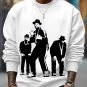 Men's 80s Hip Hop Art Print Cotton Casual Sweatshirt