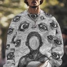 Men's Abstract Line Eye Graffiti Art Painting Print Casual Sweatshirt