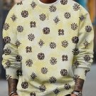 Men's African Tribal Polka Dot Art Print Casual Sweatshirt