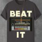 Men's Beat It Vintage Music Art Print Cotton Casual T-Shirt