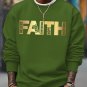 Men's Believe Trust Confidence Hope Acceptance Faith Print Casual Sweatshirt