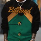 Men's Billiards Graphic Print Casual Sweatshirt